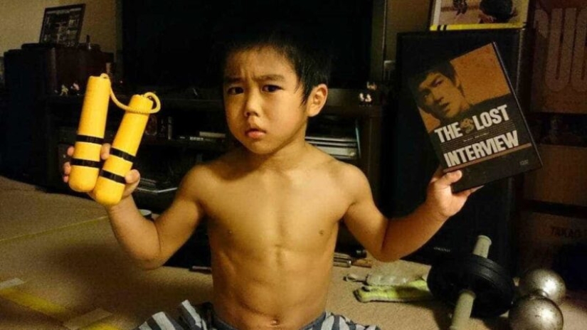 The kid imitated Bruce Lee and became a kung fu legend himself