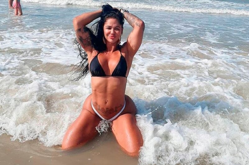 The model with the largest "fifth point" in Brazil is struggling with pain, but does not give up The model with the largest "fifth point" in Brazil is struggling with pain, but does not give up