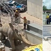 The most ridiculous death: I reached for my phone, got stuck in a dinosaur