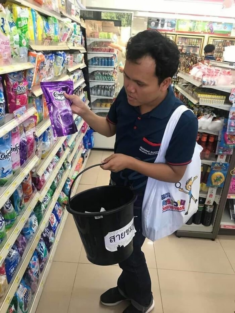 "The package is not necessary!" Shops of Thailand have started to refuse plastic