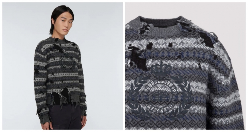 The poorer, the more fashionable: torn sweaters from Balenciaga that cost a fortune The poorer, the more fashionable: torn sweaters from Balenciaga that cost a fortune