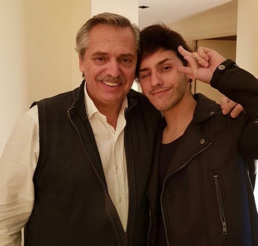 The son of the president of Argentina has become a man without a gender, and his father is proud of him
