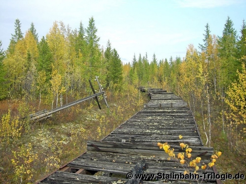 The trailer will not move, there are no platforms left: Stalin's road of death in the Arctic