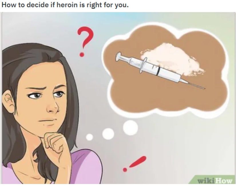 The wikiHow site has become a source of immoral memes for cynics from Reddit