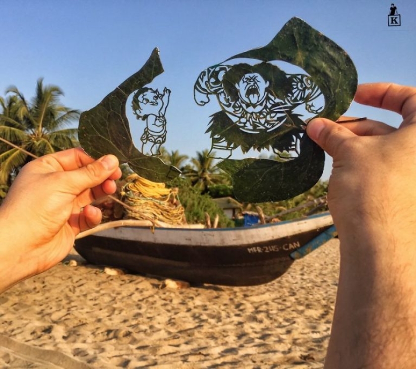 These works were made by the artist from the paper during a trip to India These works were made by the artist from the paper during a trip to India