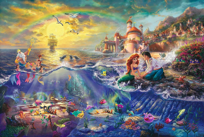 This artist draws pictures from Disney cartoons better than in Disney itself This artist draws pictures from Disney cartoons better than in Disney itself