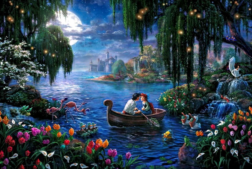This artist draws pictures from Disney cartoons better than in Disney itself This artist draws pictures from Disney cartoons better than in Disney itself