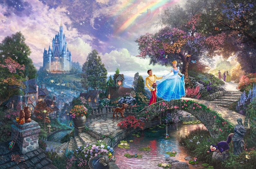 This artist draws pictures from Disney cartoons better than in Disney itself This artist draws pictures from Disney cartoons better than in Disney itself