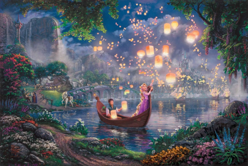 This artist draws pictures from Disney cartoons better than in Disney itself This artist draws pictures from Disney cartoons better than in Disney itself