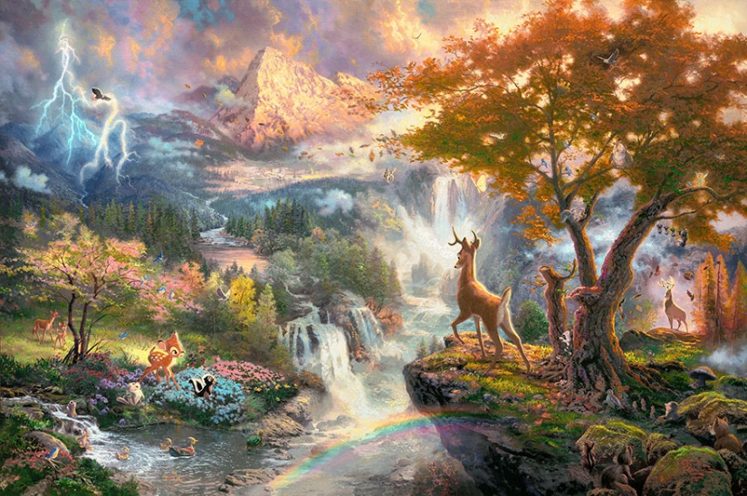 This artist draws pictures from Disney cartoons better than in Disney itself This artist draws pictures from Disney cartoons better than in Disney itself