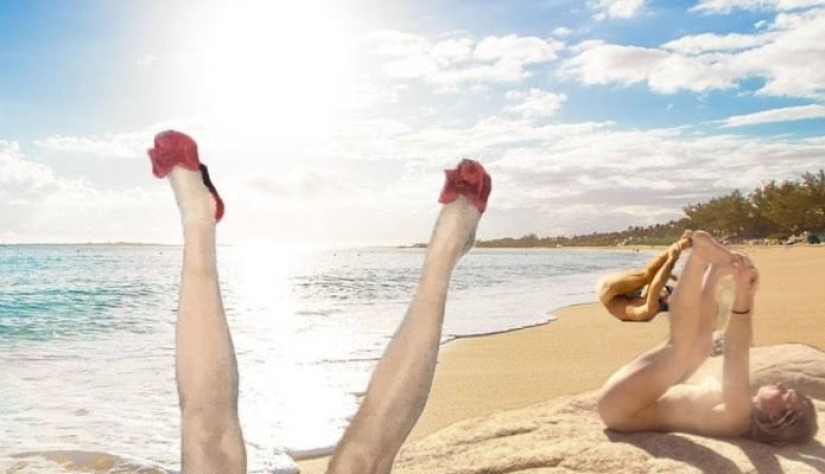 To be healthy don't be lazy — ass to the sun turn! American claims that its ritual energizes