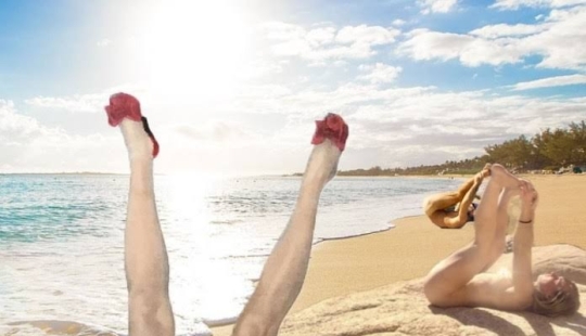 To be healthy don't be lazy — ass to the sun turn! American claims that its ritual energizes