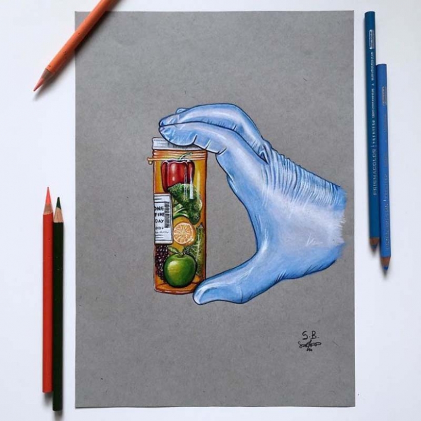 Tough but honest illustrations about how we are affected by social media