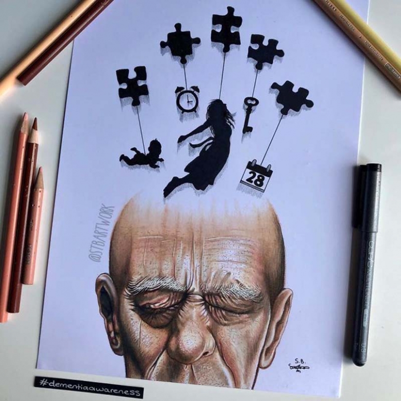 Tough but honest illustrations about how we are affected by social media