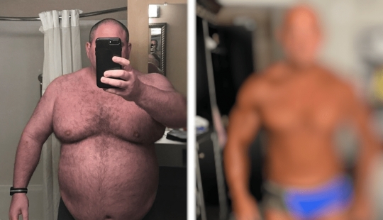 Transformación cardinal: Un hombre que pesa 174 kg ha perdido peso y ha cambiado más allá del reconocimiento