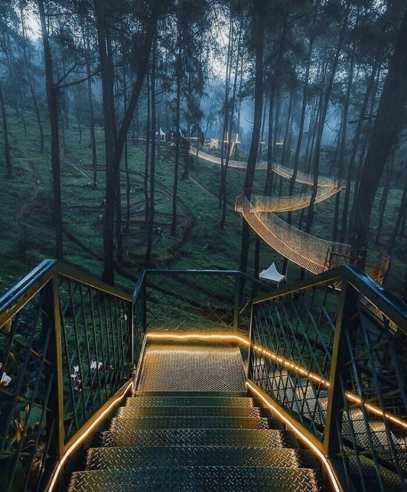 Traveling online: the most magical bridge in Indonesia