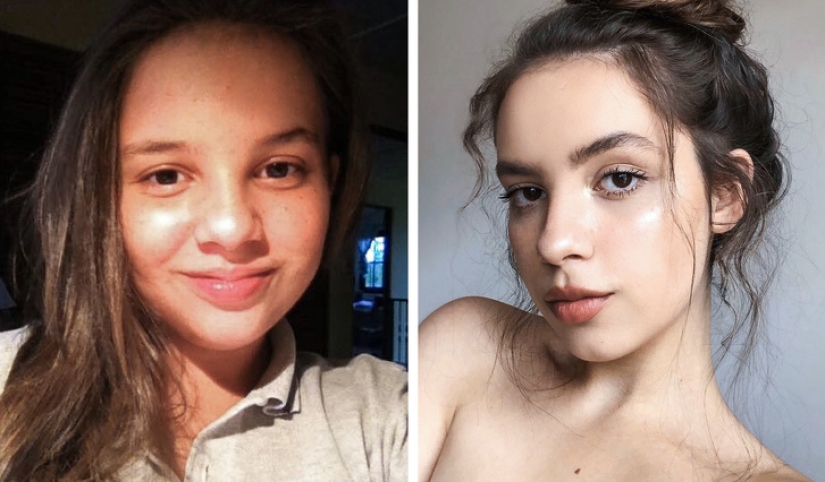 Twitter users showed their first selfie and proved that time can transform