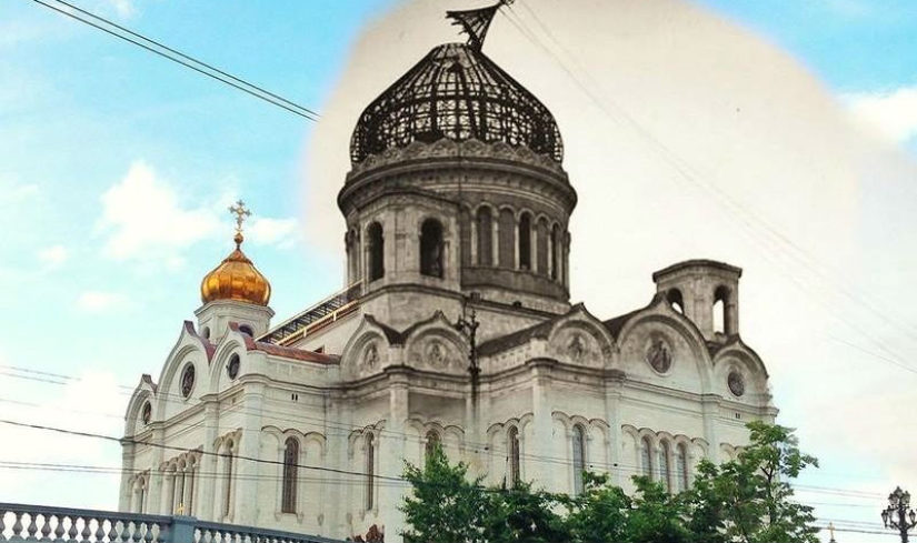 Two Moscow in one frame Two Moscow in one frame