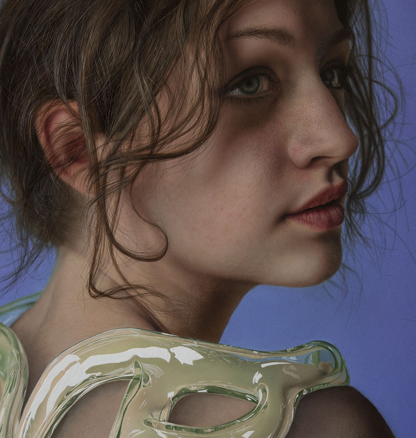 Ultra-realistic portraits with a pinch of the otherworldly by the artist Marco Grassi