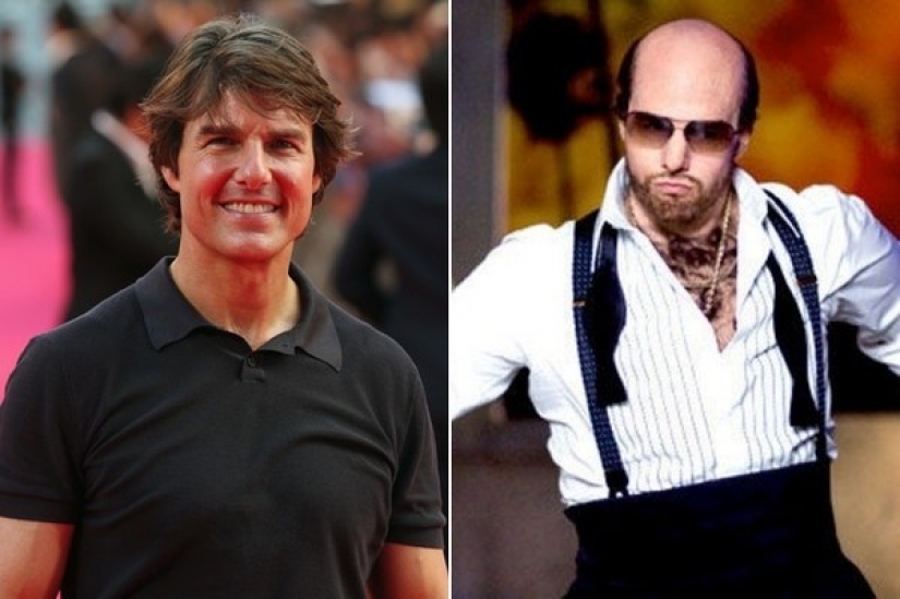 Unrecognizable actors in makeup