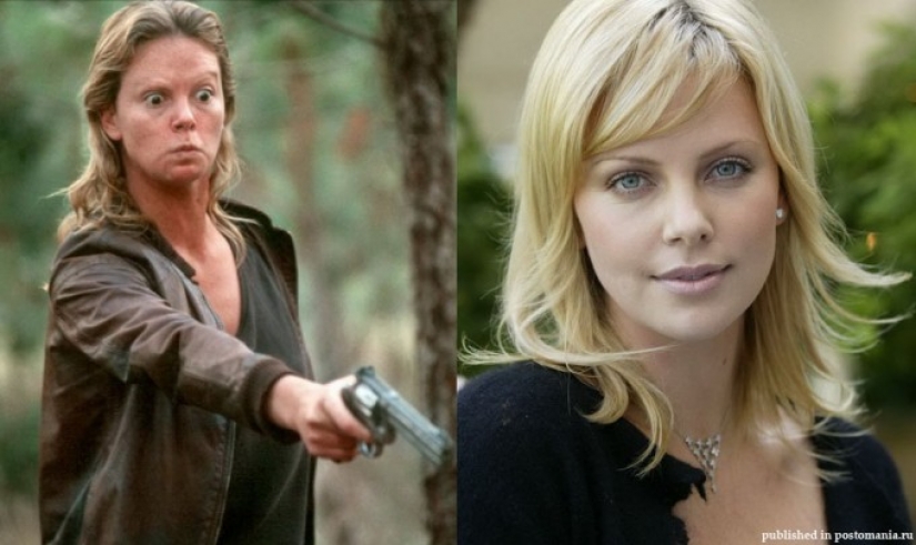 Unrecognizable actors in makeup