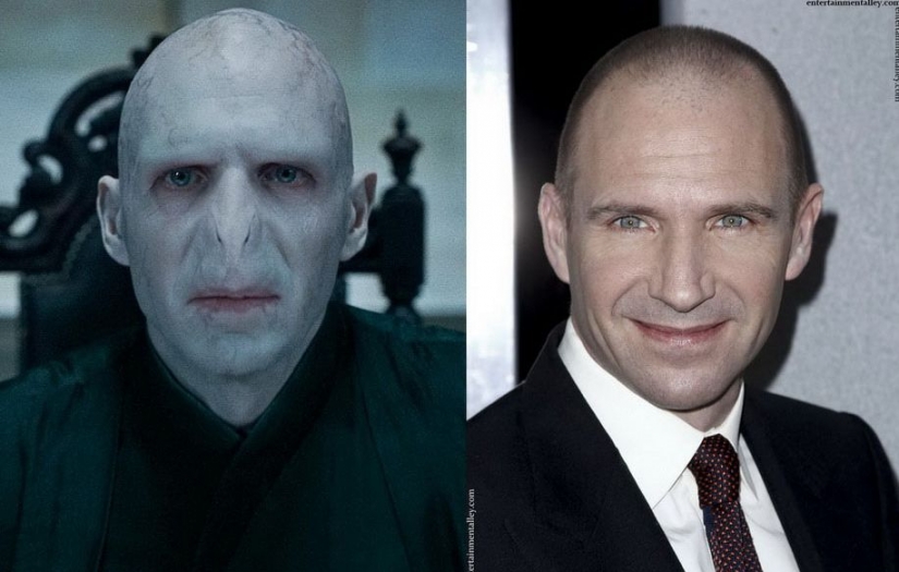 Unrecognizable actors in makeup