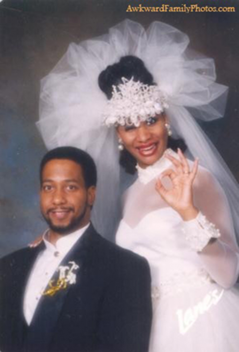Unsuccessful wedding photos that would be a shame to show future children Unsuccessful wedding photos that would be a shame to show future children