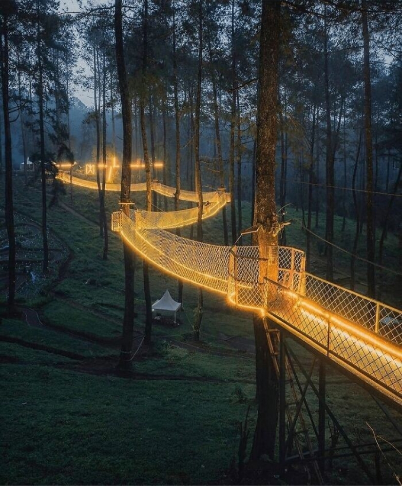 Viajar en línea: el puente más mágico de Indonesia