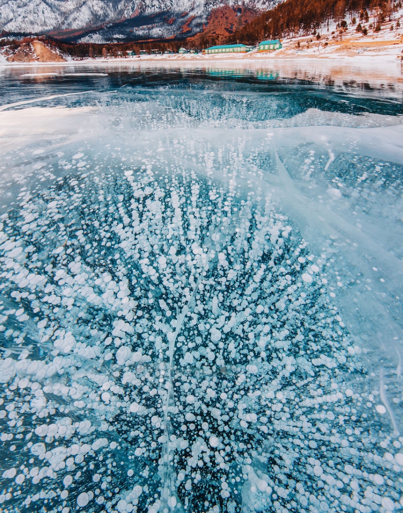 Walk on frozen Baikal