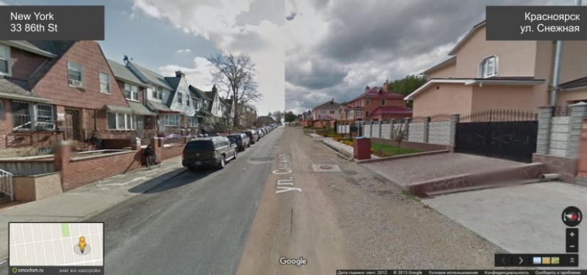 We have connected the streets of Krasnoyarsk and New York. Look what happened!