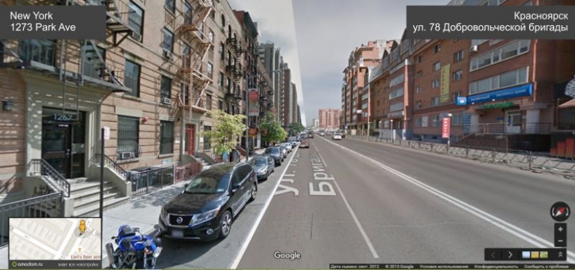 We have connected the streets of Krasnoyarsk and New York. Look what happened!