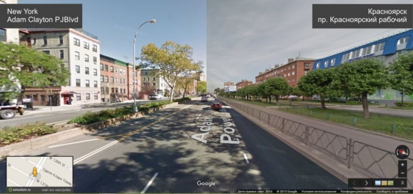 We have connected the streets of Krasnoyarsk and New York. Look what happened!