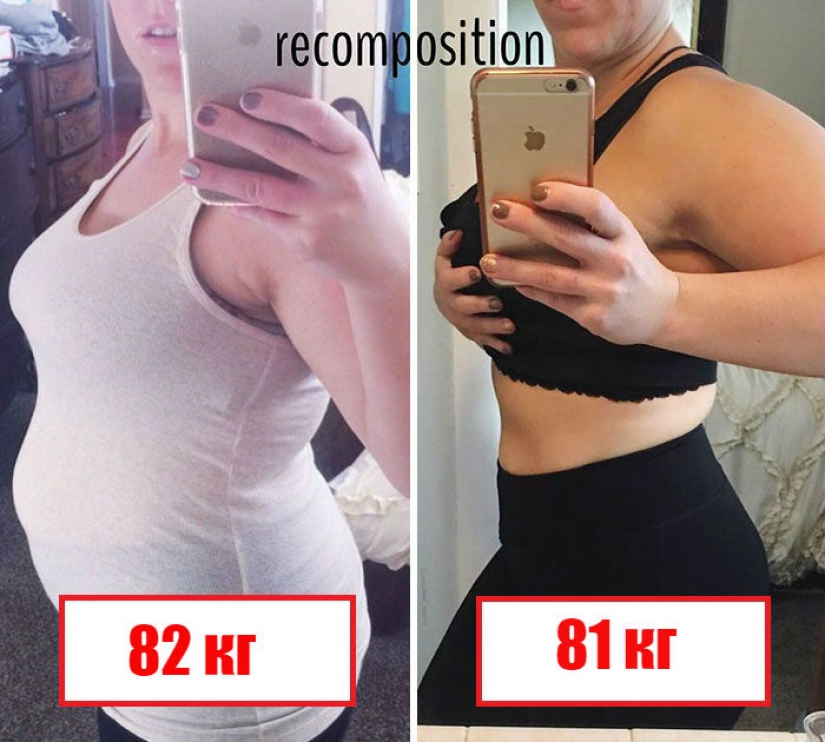 Weight is just numbers: between these photos are only pounds difference Weight is just numbers: between these photos are only pounds difference