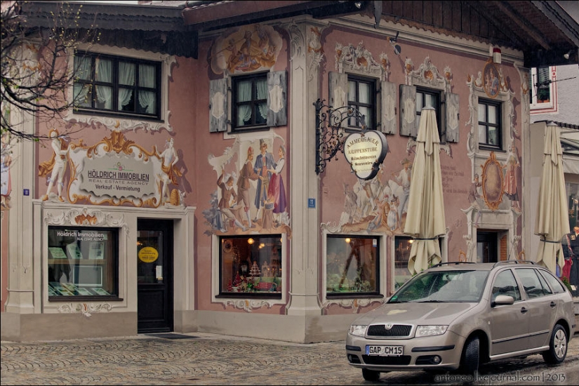 What a painted alpine village looks like What a painted alpine village looks like