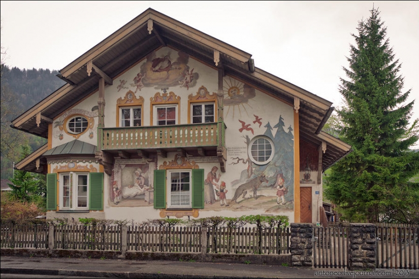 What a painted alpine village looks like What a painted alpine village looks like