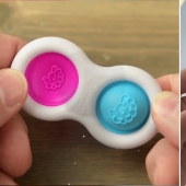 What is the difference between pop-it and simple-dimple, and how they joke about them on Twitter