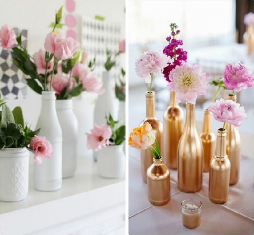 What to do with glass bottles after the holidays: 25 cool ideas that will transform the interior