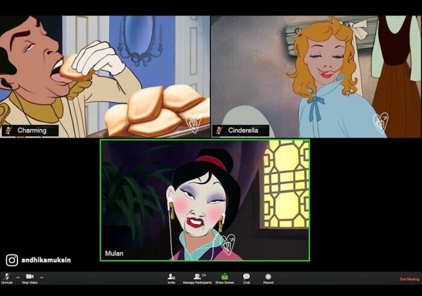 What would the Disney characters be like in the reality of 2020