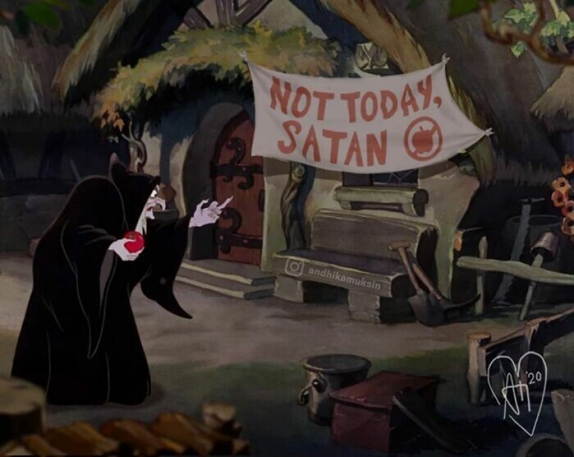 What would the Disney characters be like in the reality of 2020