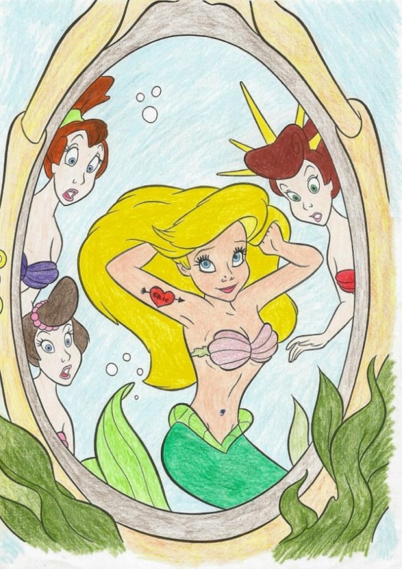 When children's coloring pages reach adults