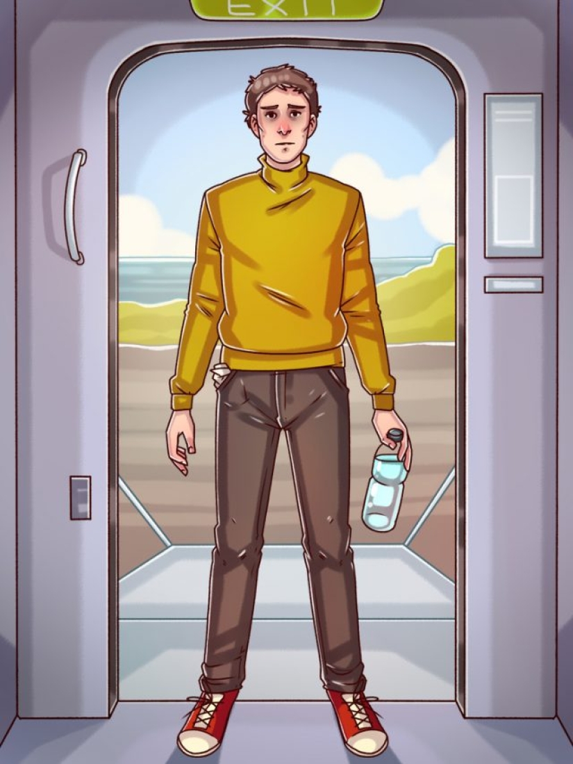 Who the flight attendants are watching