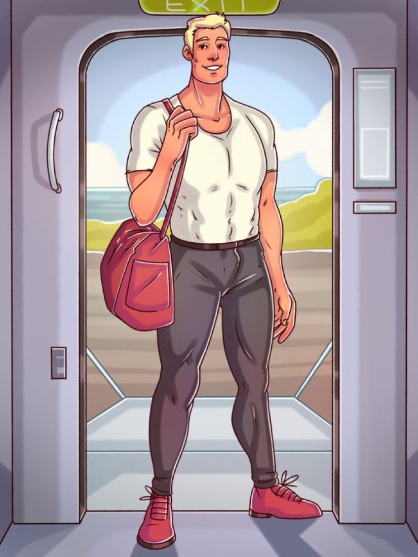 Who the flight attendants are watching