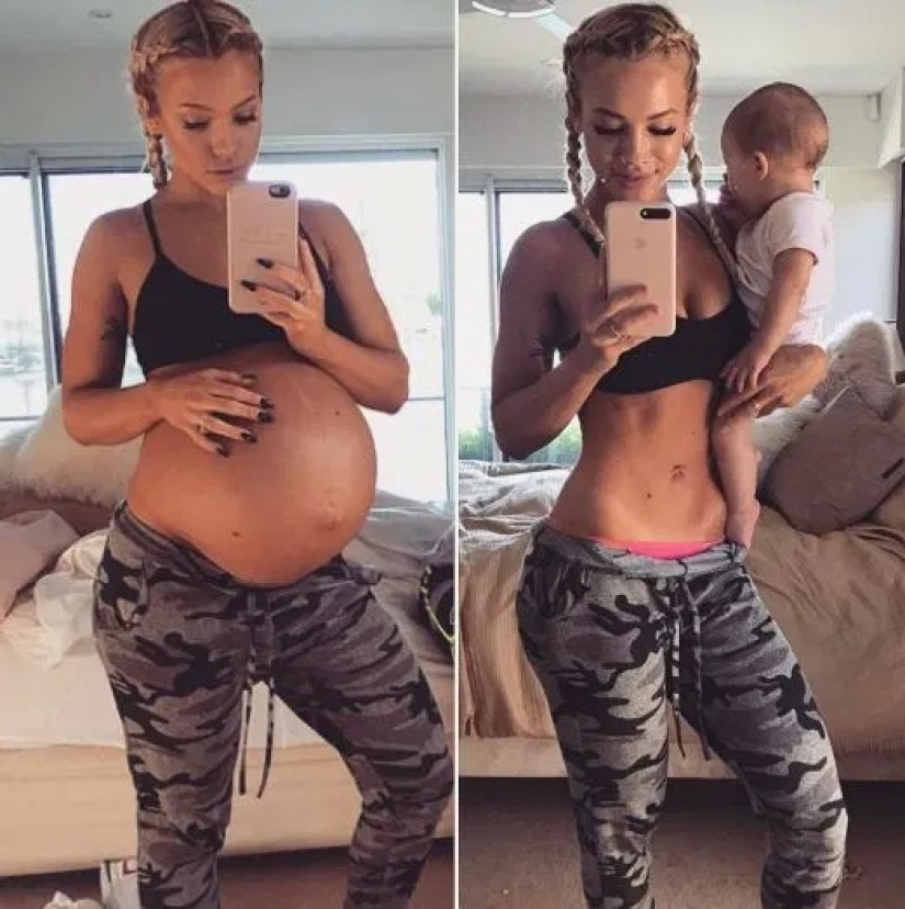 Why was the Australian woman criticized to the nines, who showed the flaws of the figure after childbirth