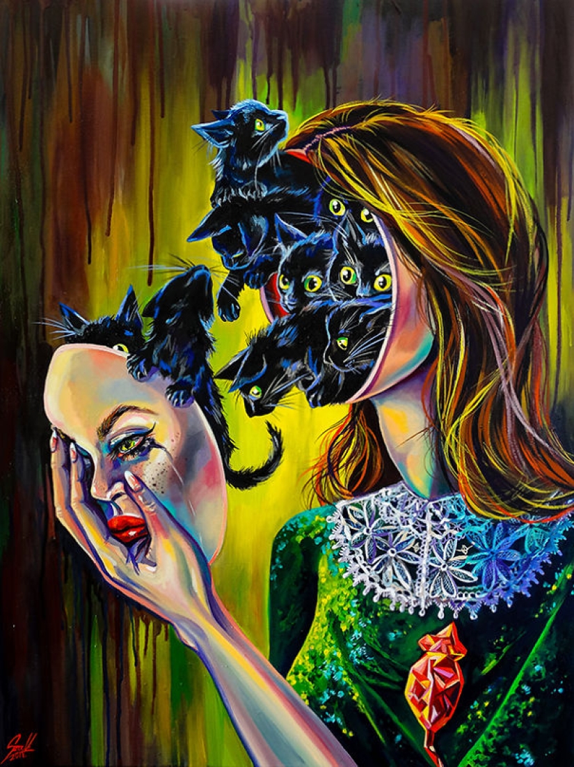 Witches and Cats: 12 mystical zodiac signs