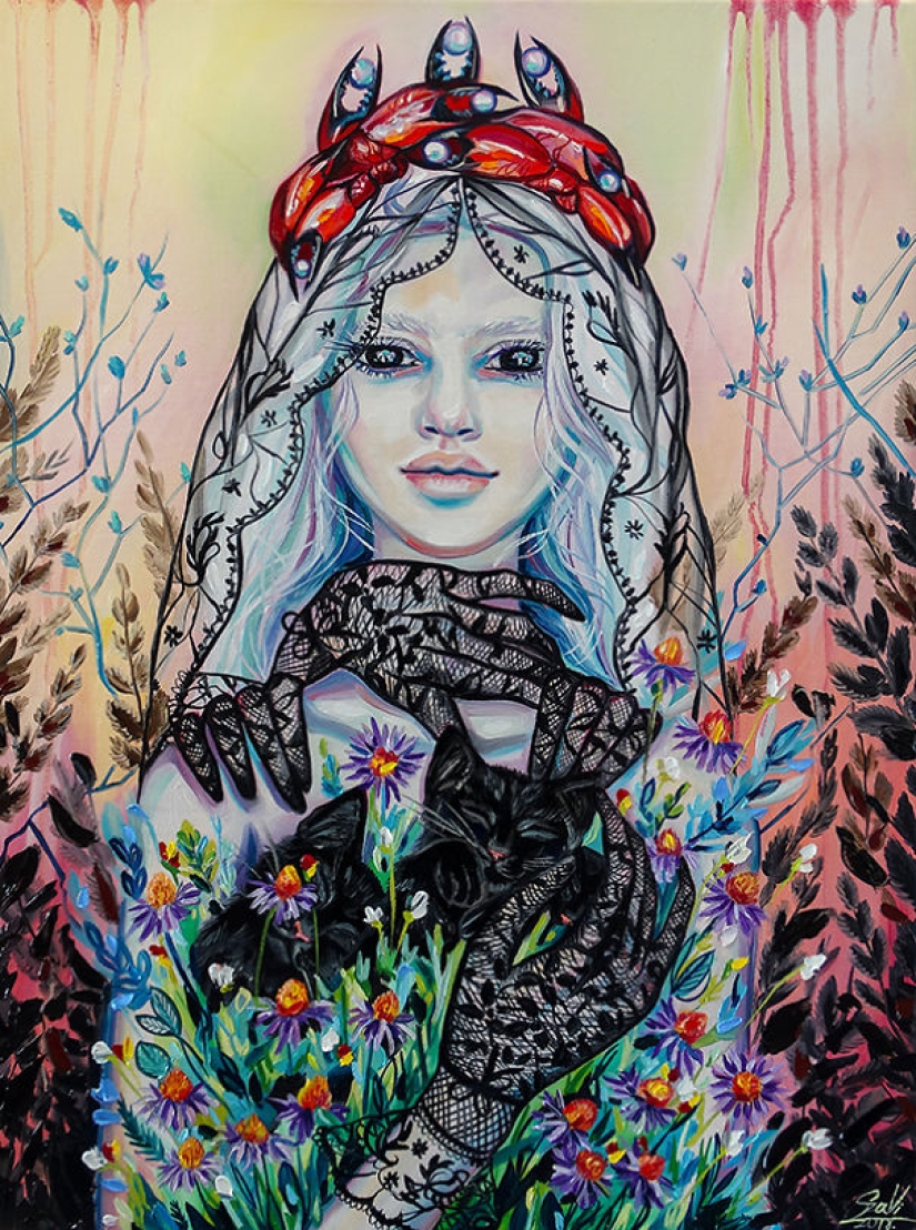 Witches and Cats: 12 mystical zodiac signs