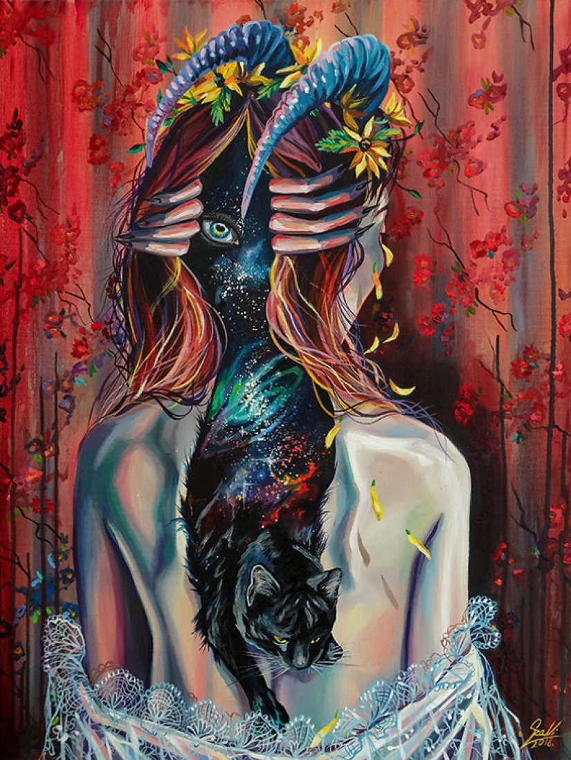 Witches and Cats: 12 mystical zodiac signs