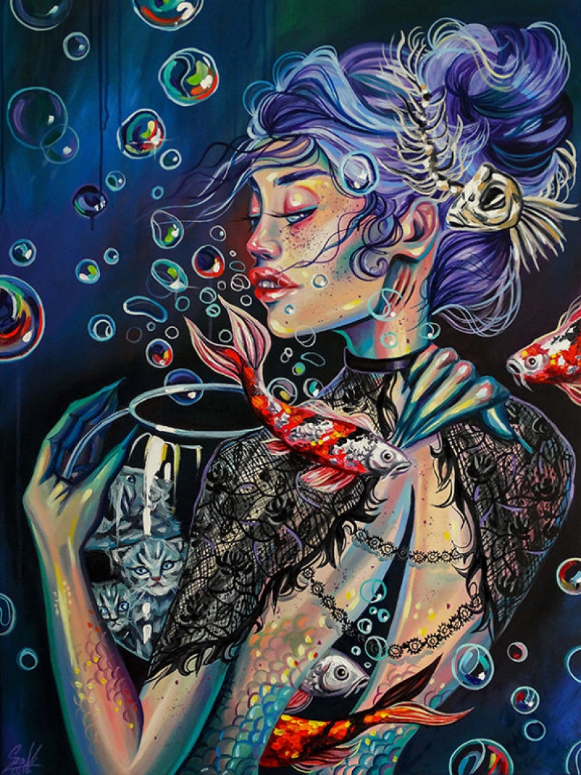 Witches and Cats: 12 mystical zodiac signs