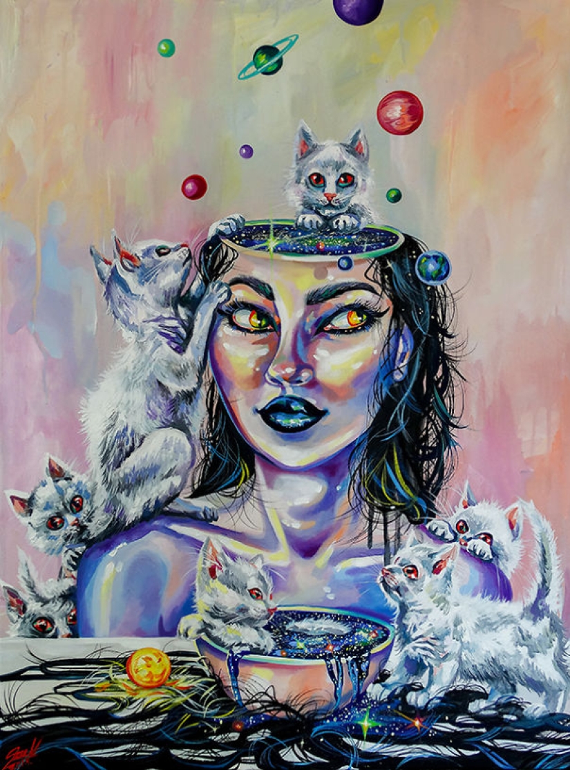 Witches and Cats: 12 mystical zodiac signs