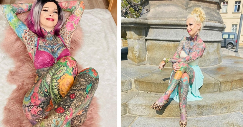 "Yo quería añadir un poco de color": 50 años de edad, alemán hizo un tatuaje y no podía dejar de
