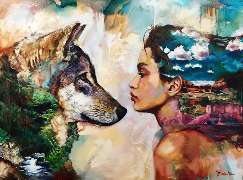 Young professional artist Dimitra Milan and its extraordinary pictures